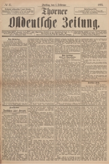 Thorner Ostdeutsche Zeitung. 1895, № 27 (1 Februar)