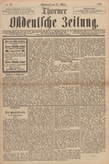 Thorner Ostdeutsche Zeitung. 1895, № 73 (27 März)