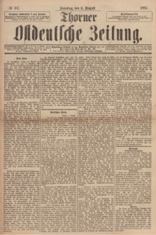 Thorner Ostdeutsche Zeitung. 1895, № 187 (11 August) + dod.