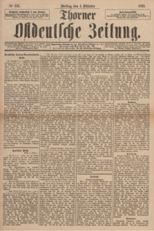 Thorner Ostdeutsche Zeitung. 1895, № 233 (4 Oktober) + dod.