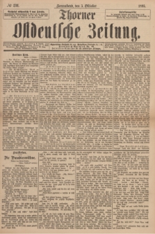 Thorner Ostdeutsche Zeitung. 1895, № 234 (5 Oktober)