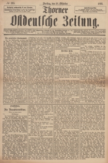 Thorner Ostdeutsche Zeitung. 1895, № 245 (18 Oktober)