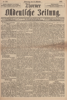 Thorner Ostdeutsche Zeitung. 1895, № 248 (22 Oktober)