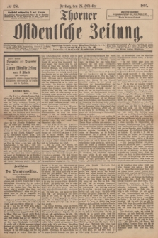 Thorner Ostdeutsche Zeitung. 1895, № 251 (25 Oktober)