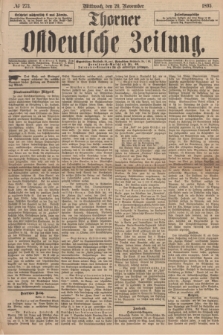 Thorner Ostdeutsche Zeitung. 1895, № 273 (20 November)