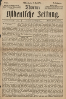 Thorner Ostdeutsche Zeitung. Jg.25[!], № 161 (13 Juli 1898)