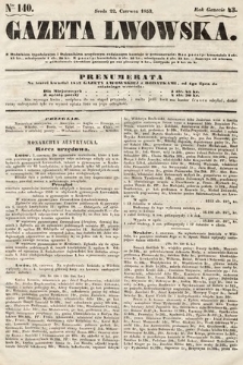 Gazeta Lwowska. 1853, nr 140
