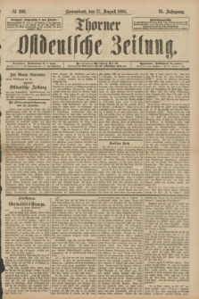 Thorner Ostdeutsche Zeitung. Jg.25[!], № 200 (27 August 1898)