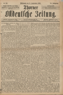 Thorner Ostdeutsche Zeitung. Jg.25[!], № 215 (14 September 1898) + dod.