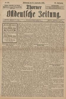 Thorner Ostdeutsche Zeitung. Jg.25[!], № 221 (21 September 1898) + dod.