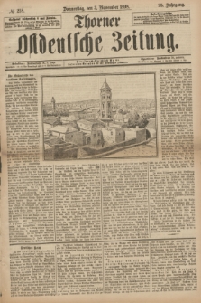Thorner Ostdeutsche Zeitung. Jg.25[!], № 258 (3 November 1898) + dod.