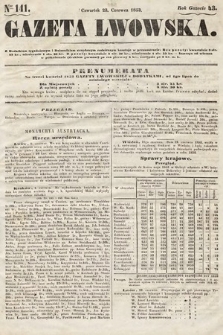 Gazeta Lwowska. 1853, nr 141