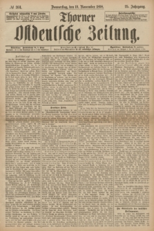 Thorner Ostdeutsche Zeitung. Jg.25[!], № 264 (10 November 1898) + dod.