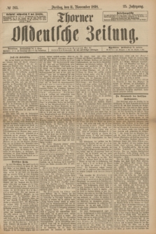 Thorner Ostdeutsche Zeitung. Jg.25[!], № 265 (11 November 1898) + dod.