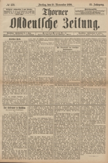 Thorner Ostdeutsche Zeitung. Jg.25[!], № 270 (18 November 1898)