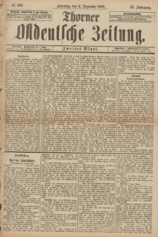 Thorner Ostdeutsche Zeitung. Jg.25[!], № 290 (11 Dezember 1898) - Zweites Blatt