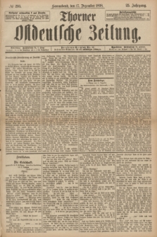 Thorner Ostdeutsche Zeitung. Jg.25[!], № 295 (17 Dezember 1898) + dod.