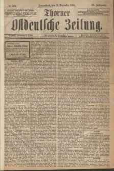Thorner Ostdeutsche Zeitung. Jg.25[!], № 306 (31 Dezember 1898)