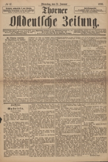 Thorner Ostdeutsche Zeitung. 1896, № 17 (21 Januar)
