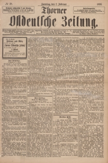 Thorner Ostdeutsche Zeitung. 1896, № 28 (2 Februar) + dod.