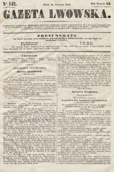 Gazeta Lwowska. 1853, nr 142