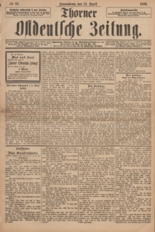 Thorner Ostdeutsche Zeitung. 1896, № 97 (25 April)