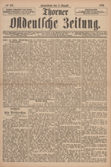 Thorner Ostdeutsche Zeitung. 1896, № 185 (8 August)