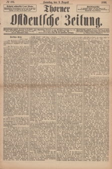 Thorner Ostdeutsche Zeitung. 1896, № 186 (9 August) + dod.