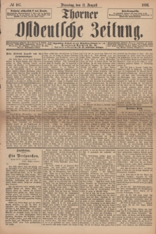 Thorner Ostdeutsche Zeitung. 1896, № 187 (11 August)