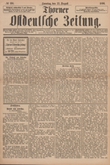 Thorner Ostdeutsche Zeitung. 1896, № 198 (23 August) + dod.