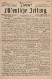 Thorner Ostdeutsche Zeitung. 1896, № 224 (23 September)