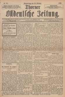 Thorner Ostdeutsche Zeitung. 1896, № 255 (29 Oktober) + dod.