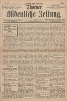 Thorner Ostdeutsche Zeitung. 1896, № 259 (3 November) + dod.
