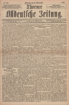 Thorner Ostdeutsche Zeitung. 1896, № 265 (10 November)