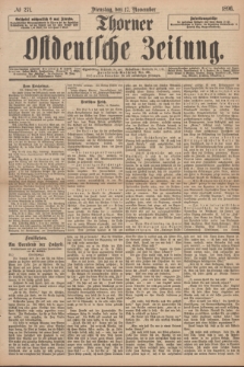 Thorner Ostdeutsche Zeitung. 1896, № 271 (17 November)