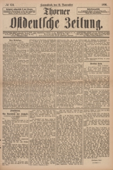 Thorner Ostdeutsche Zeitung. 1896, № 274 (21 November)