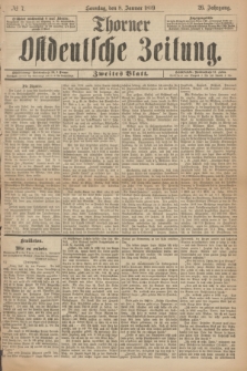 Thorner Ostdeutsche Zeitung. Jg.26, № 7 (8 Januar 1899) - Zweites Blatt