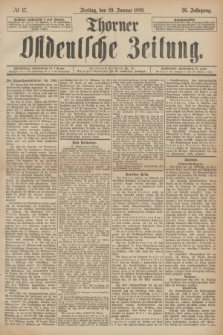 Thorner Ostdeutsche Zeitung. Jg.26, № 17 (20 Januar 1899) + dod.