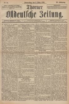 Thorner Ostdeutsche Zeitung. Jg.26, № 58 (9 März 1899) + dod.