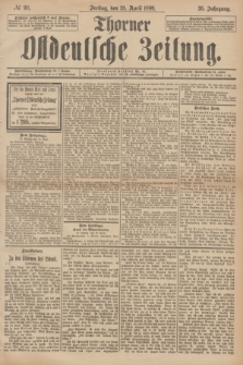 Thorner Ostdeutsche Zeitung. Jg.26, № 99 (28 April 1899) + dod.