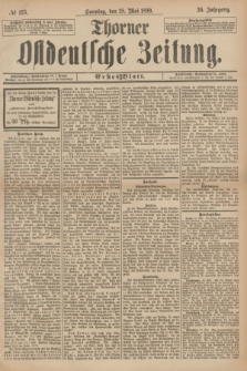 Thorner Ostdeutsche Zeitung. Jg.26, № 123 (28 Mai 1899) - Erstes Blatt