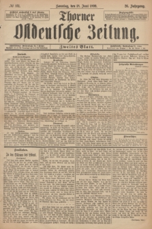 Thorner Ostdeutsche Zeitung. Jg.26, № 141 (18 Juni 1899) - Zweites Blatt