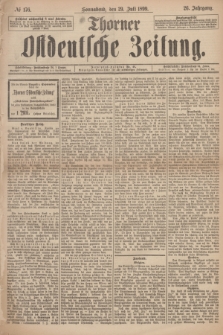 Thorner Ostdeutsche Zeitung. Jg.26, № 176 (29 Juli 1899) + dod.