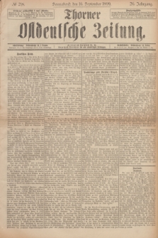 Thorner Ostdeutsche Zeitung. Jg.26, № 218 (16 September 1899)