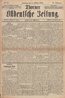 Thorner Ostdeutsche Zeitung. Jg.26, № 237 (8 Oktober 1899) - Zweites Blatt