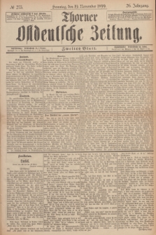 Thorner Ostdeutsche Zeitung. Jg.26, № 273 (19 November 1899) - Zweites Blatt