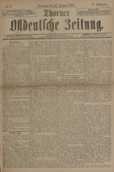Thorner Ostdeutsche Zeitung. Jg.27, № 11 (14 Januar 1900) + dod.