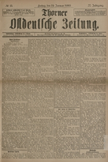 Thorner Ostdeutsche Zeitung. Jg.27, № 15 (19 Januar 1900) + dod.