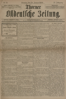 Thorner Ostdeutsche Zeitung. Jg.27, № 23 (28 Januar 1900) + dod.