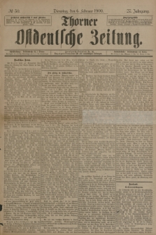 Thorner Ostdeutsche Zeitung. Jg.27, № 30 (6 Februar 1900) + dod.
